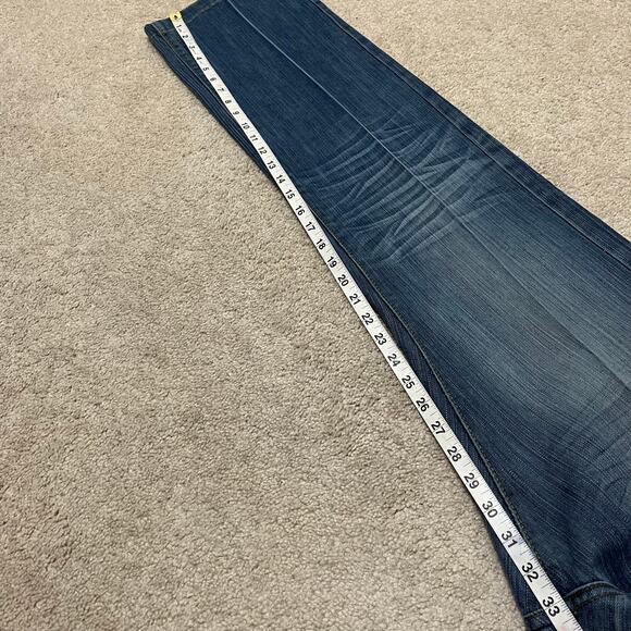 Indigo Thirty Faded Baggy Blue Jeans 36Wx33L - Picture 6 of 8